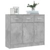 vidaXL Sideboard Betongrau 91x28x75 cm Holzwerkstoff