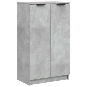 vidaXL Schuhschrank Betongrau 59x35x100,5 cm Holzwerkstoff