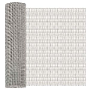 vidaXL Mesh Bildschirm 40 x 200 cm 8 Mesh Edelstahl 201 Silber