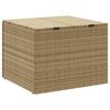 vidaXL Gartentruhe Beige 291L Poly Rattan