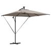 vidaXL Sonnenschirm 249 x 249 x 250 cm Polyester und Aluminium Taupe