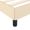vidaXL Bettgestell ohne Matratze Creme 90x190 cm Stoff