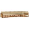 vidaXL Outdoor-Sofagarnitur 6 Stk. Natur und Beige