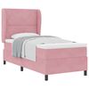 vidaXL Boxspringbett mit Kopfteil Rosa 200 x 100 cm Samt