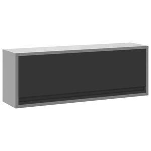 vidaXL Werkzeugschrank Schwarz und Grau 100 x 25 x 35 cm Stahl