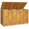 vidaXL M&uuml;lltonnenbox f&uuml;r 3 Tonnen 210x89x117 cm Massivholz Akazie
