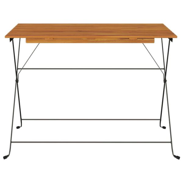 vidaXL Bistrotisch Klappbar 100x54x71 cm Massivholz Akazie und Stahl