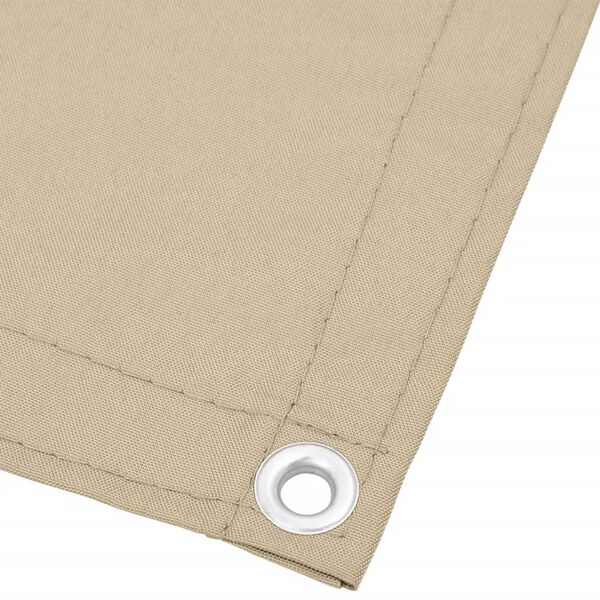 vidaXL Balkon-Sichtschutz Beige 120x800 cm 100 % Polyester-Oxford