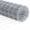 vidaXL Eurozaun Silber 0,8 x 25 m Feuerverzinktes Eisen