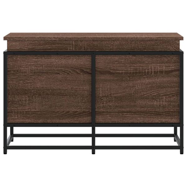 vidaXL Aufbewahrungsbox mit Deckel Eichen-Optik 80x40x51,5 cm