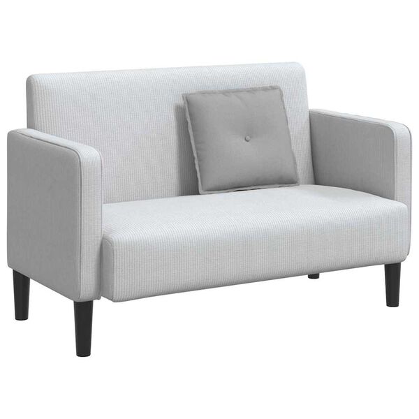 vidaXL Rückenkissen Wolkengrau 50 x 19 x 45 cm Stoff