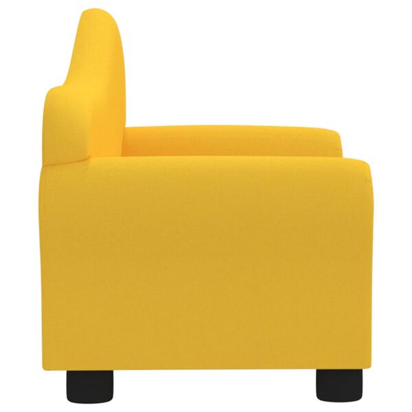 vidaXL Kindersofa Gelb Stoff