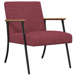 vidaXL Sessel Weinrot Stoff