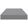 vidaXL Schweberegale 2 Stk. Grau 50x23x3,8 cm MDF