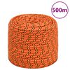vidaXL Bootsseil Orange 10 mm 500 m Polypropylen