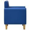 vidaXL Kindersofa Blau Kunstleder