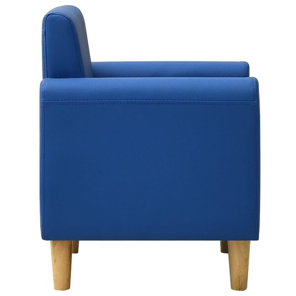 vidaXL Kindersofa Blau Kunstleder