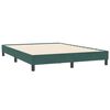 vidaXL Boxspringbett ohne Matratze Dunkelgr&uuml;n 160x210 cm Samt