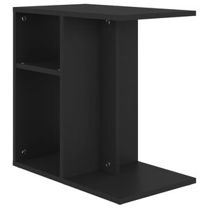 vidaXL Beistelltisch Schwarz 50x30x50 cm Holzwerkstoff