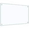 vidaXL Küchenrückwände 2 Stk. Transparent 80x50 cm Hartglas