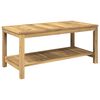vidaXL Couchtisch Wei&szlig; gewaschen 100,5 x 49 x 45 cm Massivholz Akazie