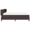 vidaXL Boxspringbett mit Matratze Dunkelbraun 180 x 200 cm Stoff