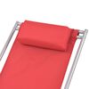 vidaXL Liegest&uuml;hle 2 Stk. Stahl Rot