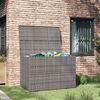 vidaXL Garden-Auflagenbox Grau 150x100x100 cm Poly Rattan