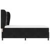 vidaXL Boxspringbett mit Matratze Schwarz 200 x 140 cm Samt