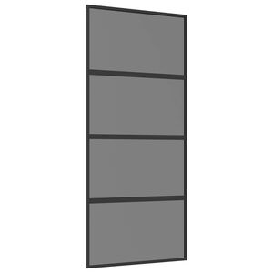 vidaXL Schiebet&uuml;r 90 x 205 cm Sicherheitsglas und Aluminium