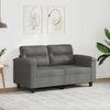 vidaXL 2-Sitzer-Sofa Dunkelgrau 120 cm Mikrofasergewebe
