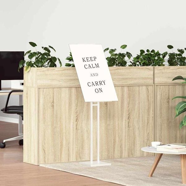 vidaXL Messest&auml;nde Wei&szlig; 26,5 x 26,5 x 150 cm Stahl