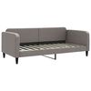 vidaXL Tagesbett Ausziehbar mit Schubladen Taupe 90x200 cm Stoff