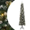 vidaXL K&uuml;nstlicher Weihnachtsbaum mit 300 LEDs mit St&auml;nder Gr&uuml;n 240 cm