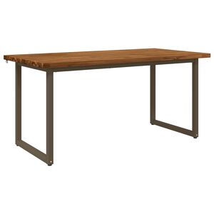 vidaXL Quadratischer Esstisch 160 x 70 x 75 cm Massivholz Akazie Natur
