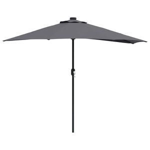 vidaXL Gartenparasol Anthrazit 294 x 150 x 224 cm Stoff