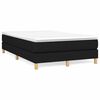 vidaXL Boxspringbettgestell Schwarz 120x200 cm Stoff