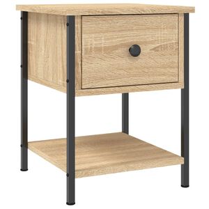 vidaXL Nachttisch Sonoma-Eiche 34x35,5x45 cm Holzwerkstoff