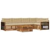 vidaXL Outdoor-Sofagarnitur 6 stk. Natur und Beige