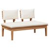 vidaXL Gartensofa-set 4 pcs Braun und Creme