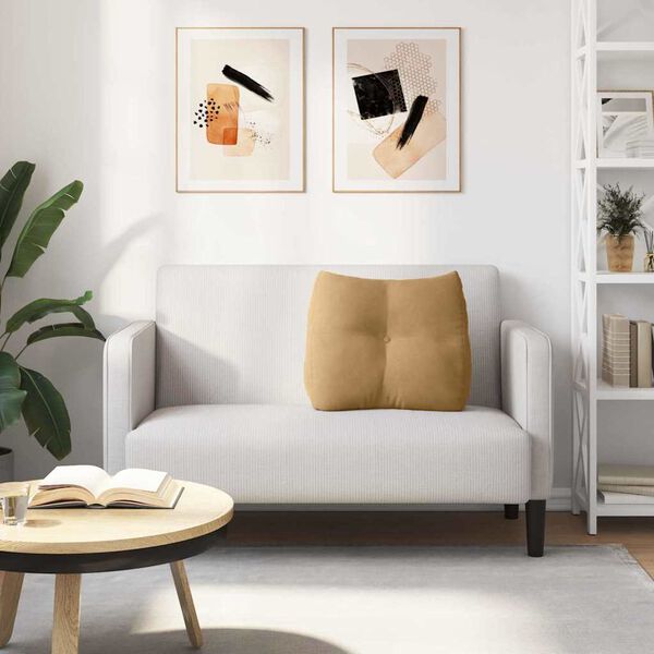 vidaXL R&uuml;cken Kissen Braun 60 x 24 x 50 cm Samt