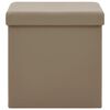 vidaXL Hocker mit Stauraum 2 Stk. Cappuccino-Braun PVC