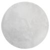 vidaXL Teppich HUARTE Kurzflor Weich und Waschbar Grau &Oslash; 200 cm