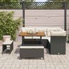 vidaXL Gartensofa-set 8 pcs Schwarz Poly-Rattan