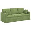 vidaXL Sofa Set 2 pcs Hellgr&uuml;n 198 x 78 x 80 cm Samt