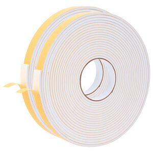 vidaXL Selbstklebendes Schaumstoffband 2 stk. Wei&szlig; 20 mm x 10 m