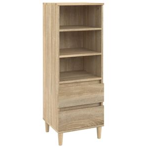 vidaXL Highboard Sonoma-Eiche 40x36x110 cm Holzwerkstoff