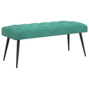 vidaXL Bank mit Knopfheftung T&uuml;rkis 110 x 40 x 46 cm Samt