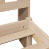 vidaXL Massivholzbett mit Regal ohne Matratze 160x200 cm Kiefernholz