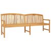 vidaXL Handgefertigte Rosenbank 228 x 60 x 90 cm Massivholz Teak Natur